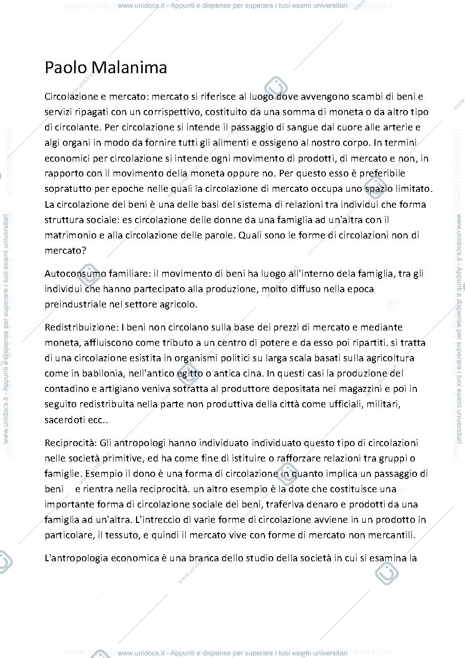 Anteprima pagina 1 — riassunti parte 2