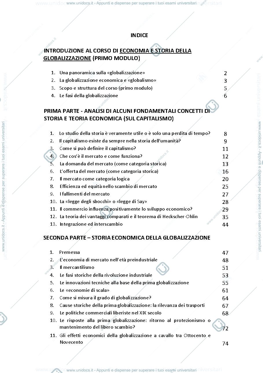 Anteprima pagina 2 — Economia e storia della globalizzazione 
