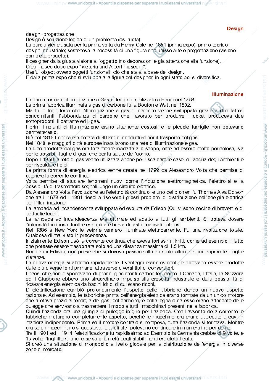Anteprima pagina 1 — storia del design e della tecnica