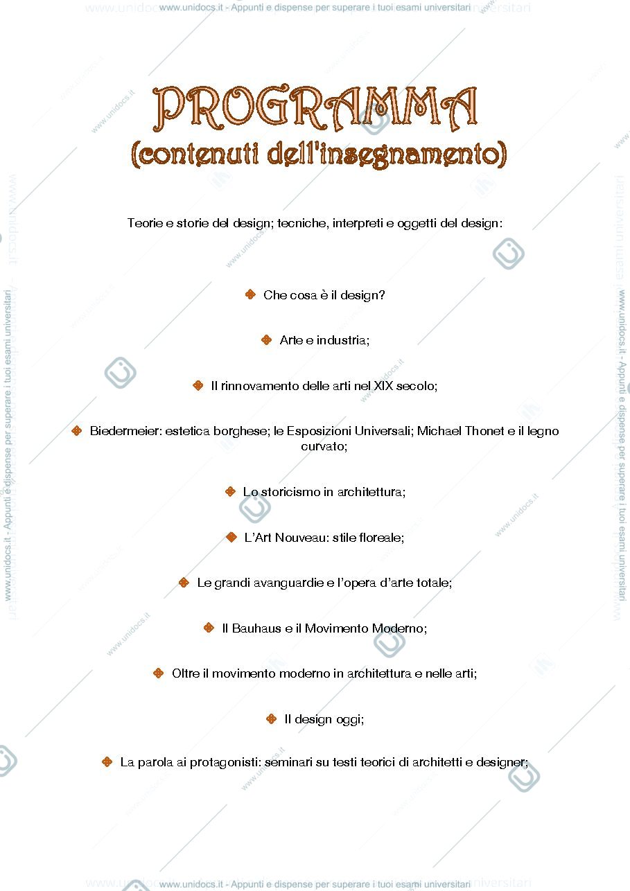 Anteprima pagina 1 — Appunti con programma