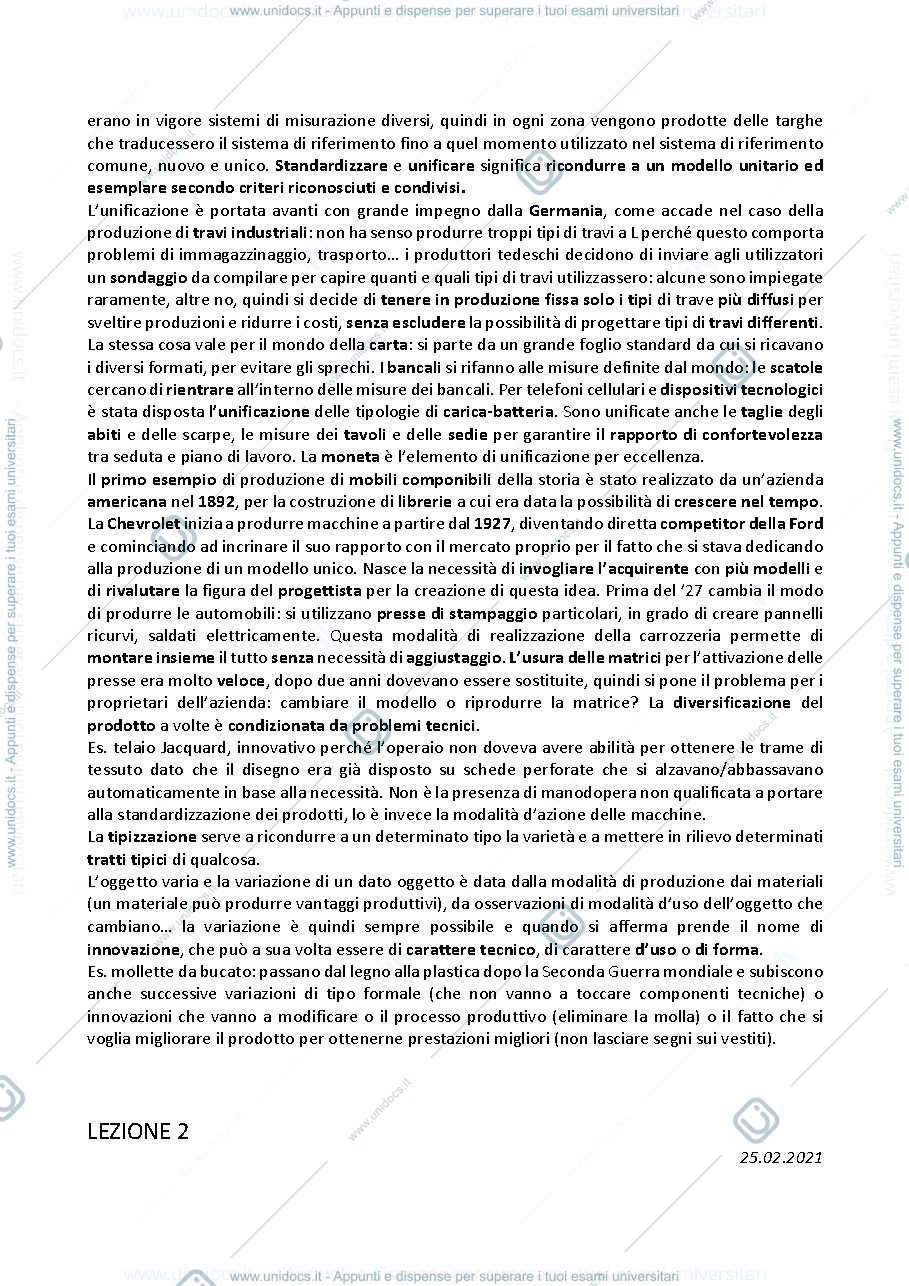 Anteprima pagina 5 — Storia del Design e della Tecnica Completo