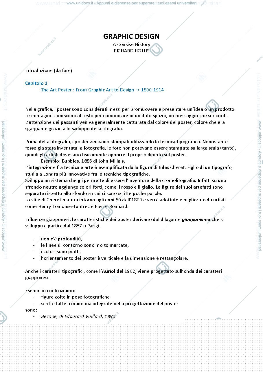 Anteprima pagina 1 — Graphic Design, Richard Hollis, Capitolo 1