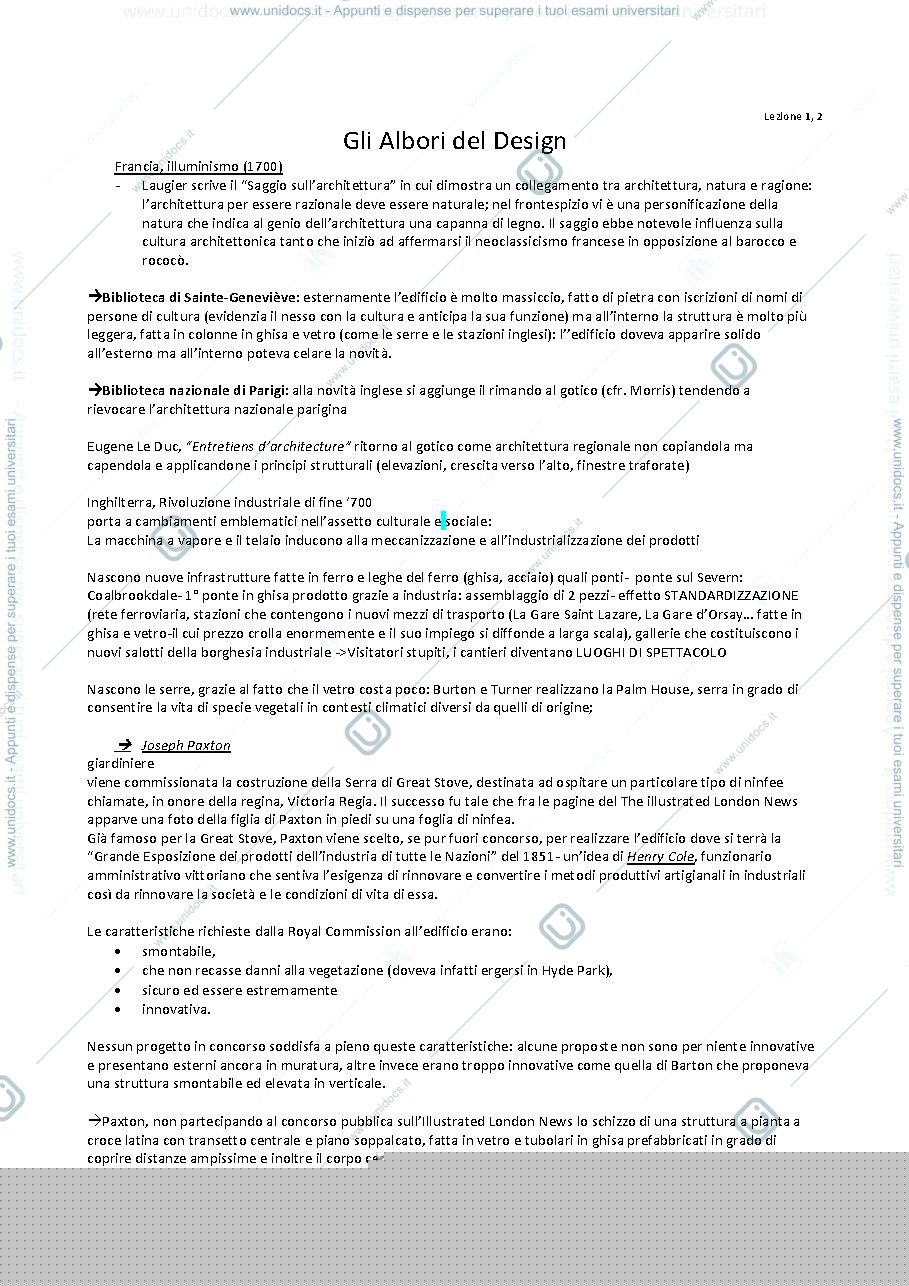 Anteprima pagina 1 — Gli albori del design
