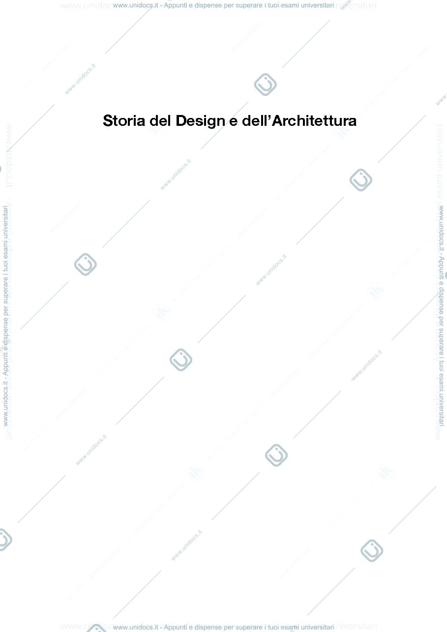Anteprima pagina 1 — Storia del design e dell'architettura