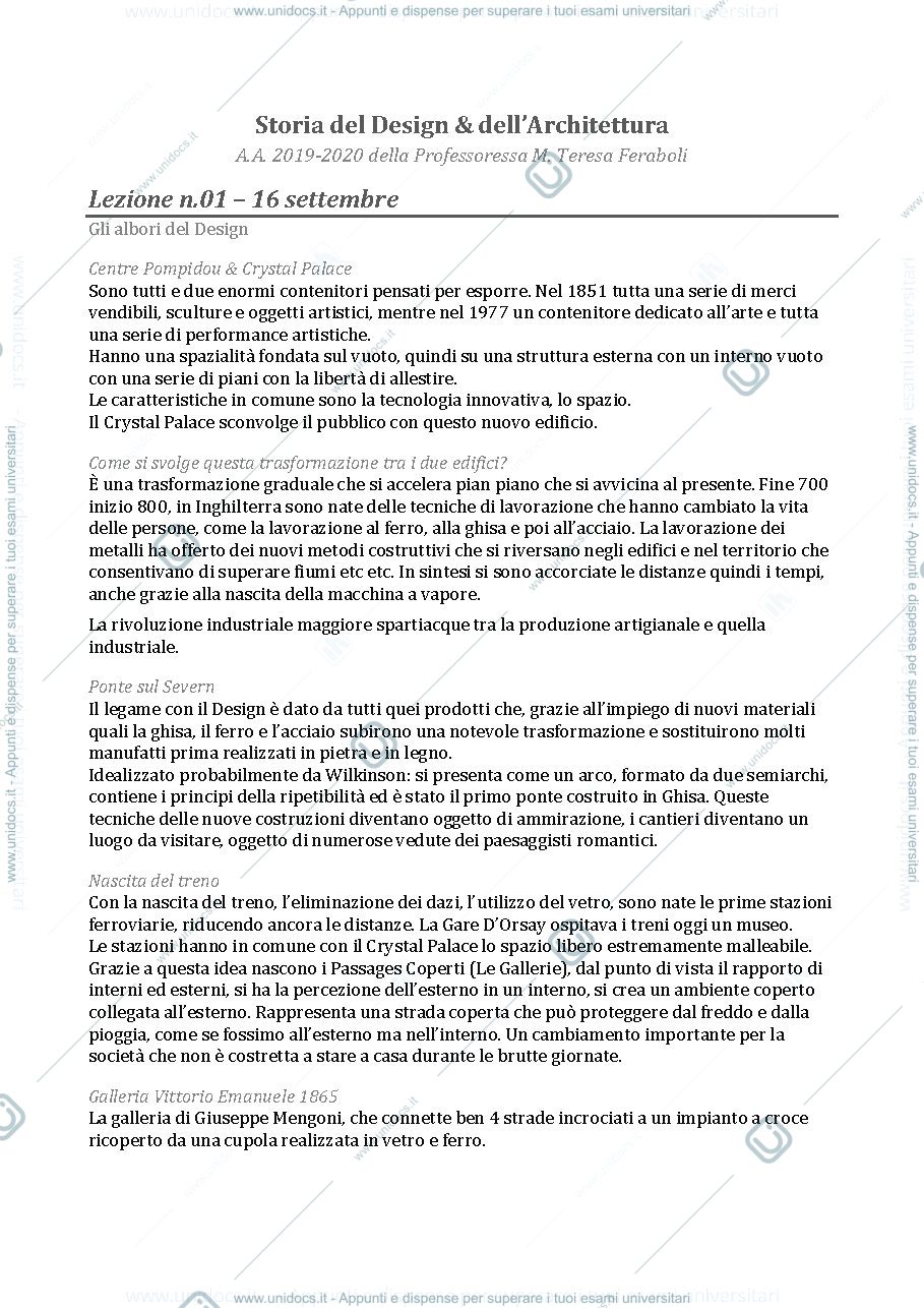 Anteprima pagina 1 — Storia del Design