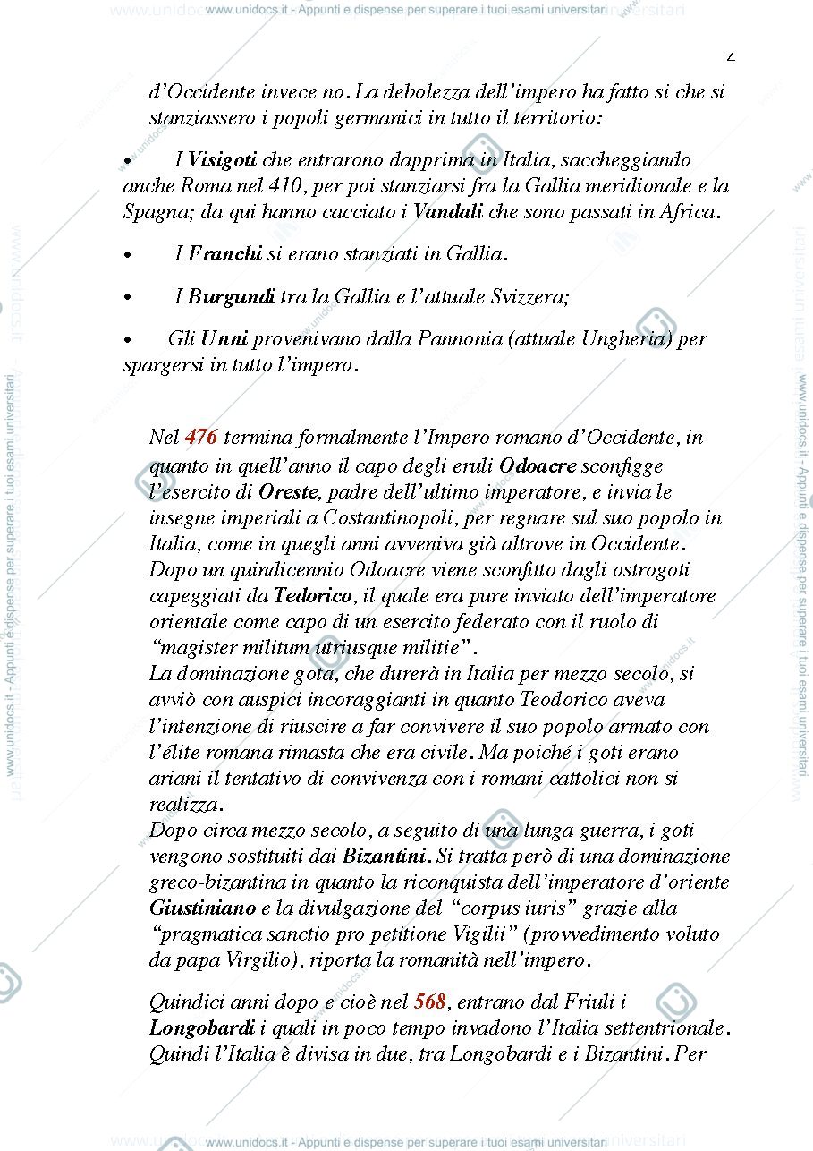 Anteprima pagina 4 — Riassunto Storia del diritto Europeo
