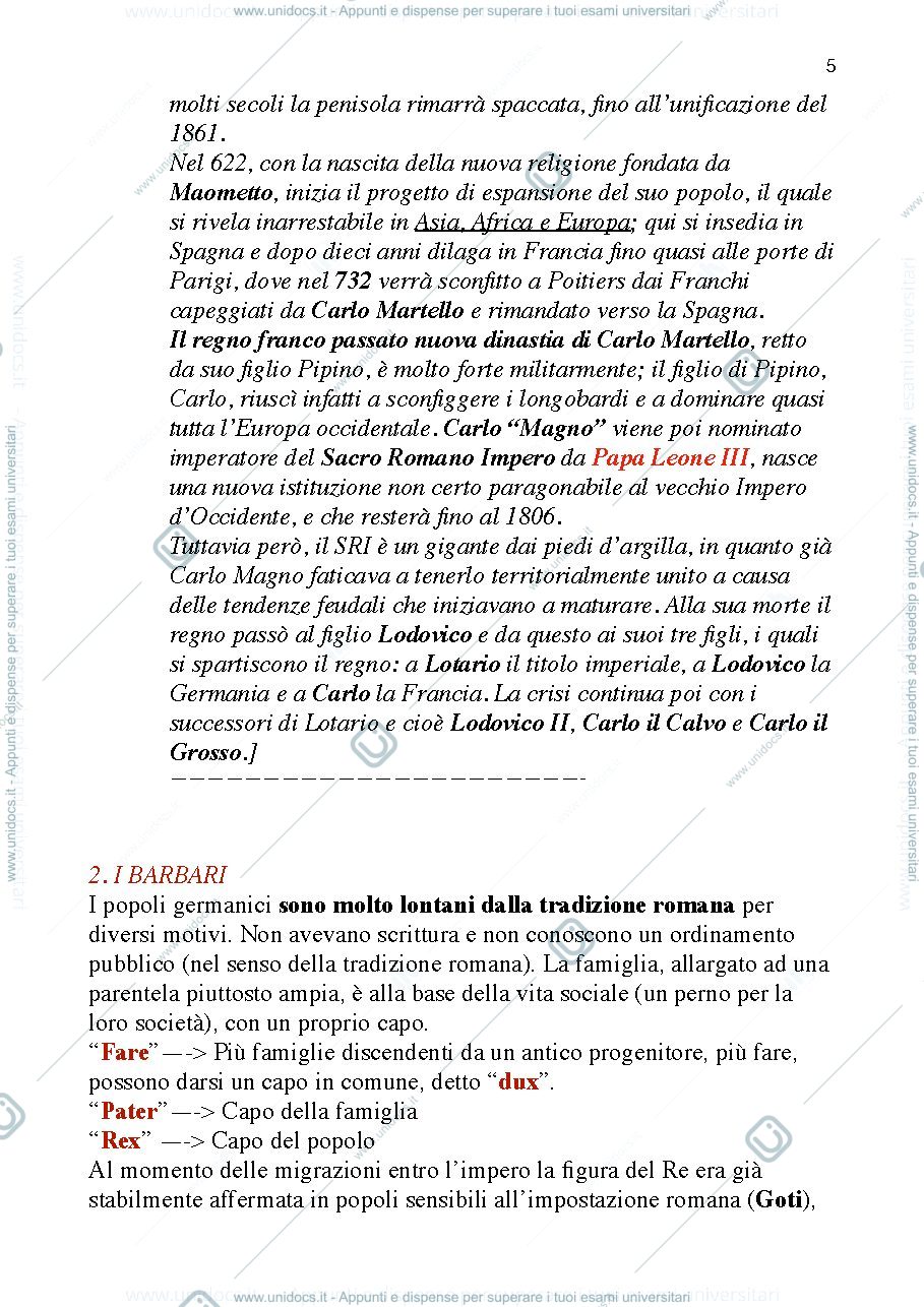 Anteprima pagina 5 — Riassunto Storia del diritto Europeo