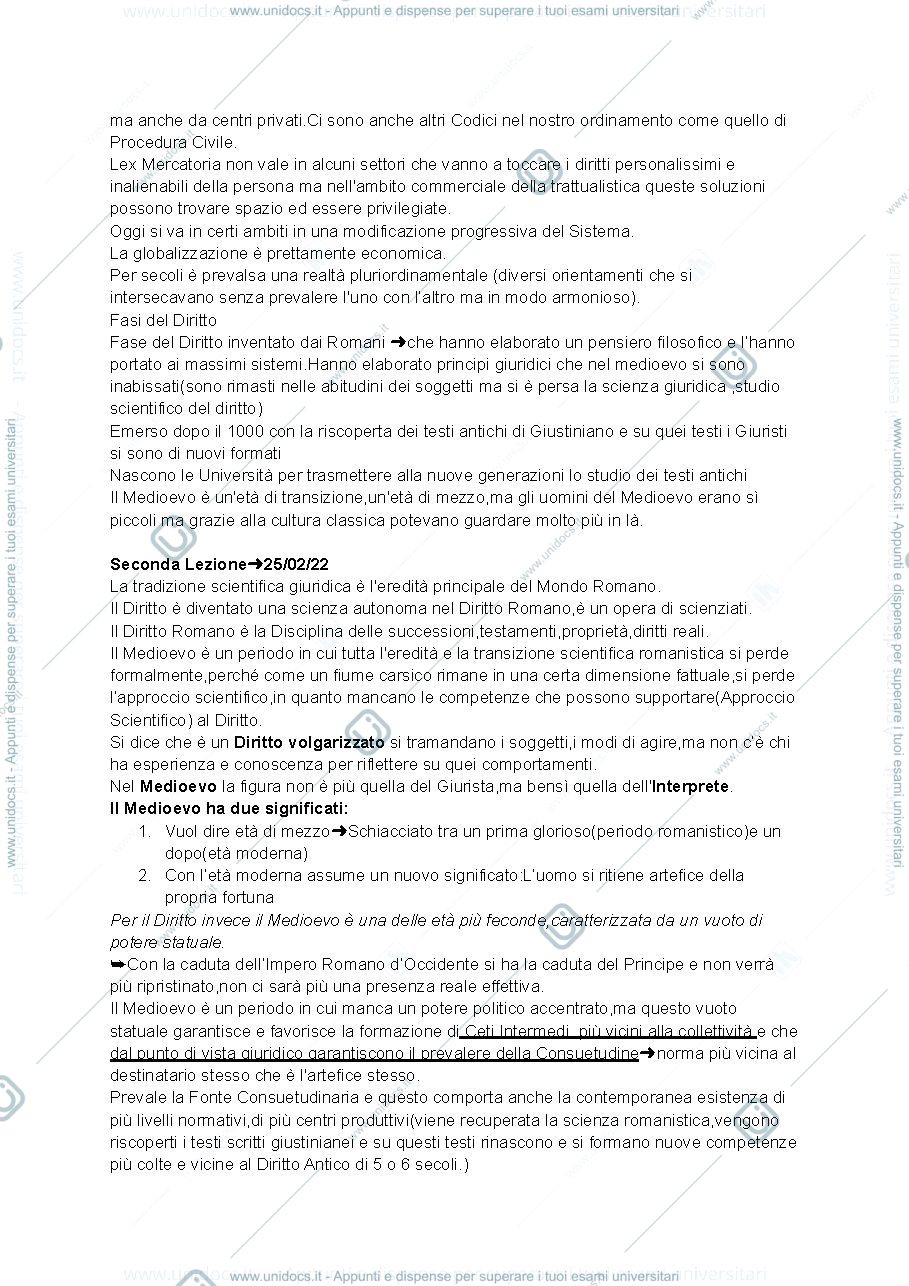 Anteprima pagina 3 — Storia del Diritto Europeo