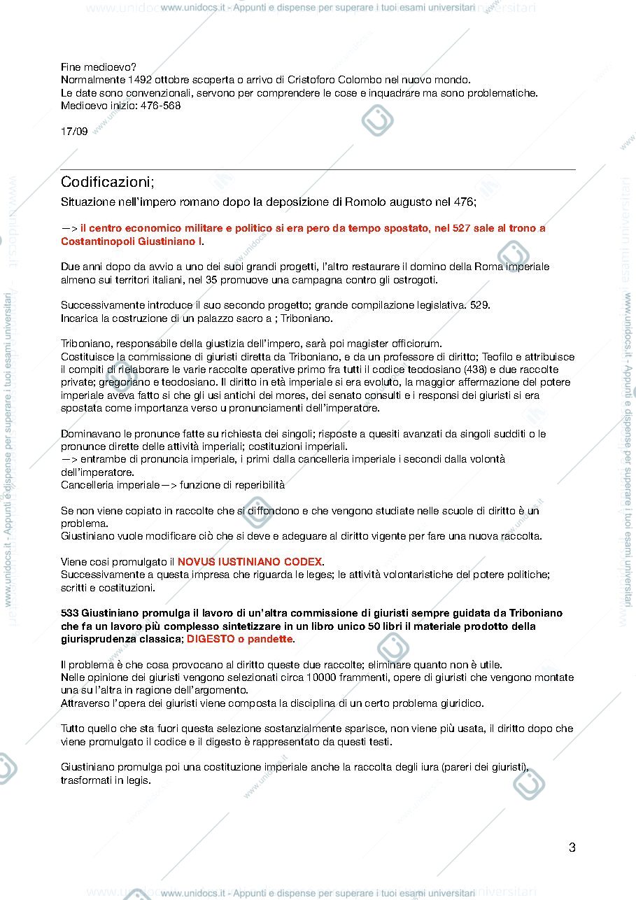 Anteprima pagina 3 — Appunti Geri storia del diritto I
