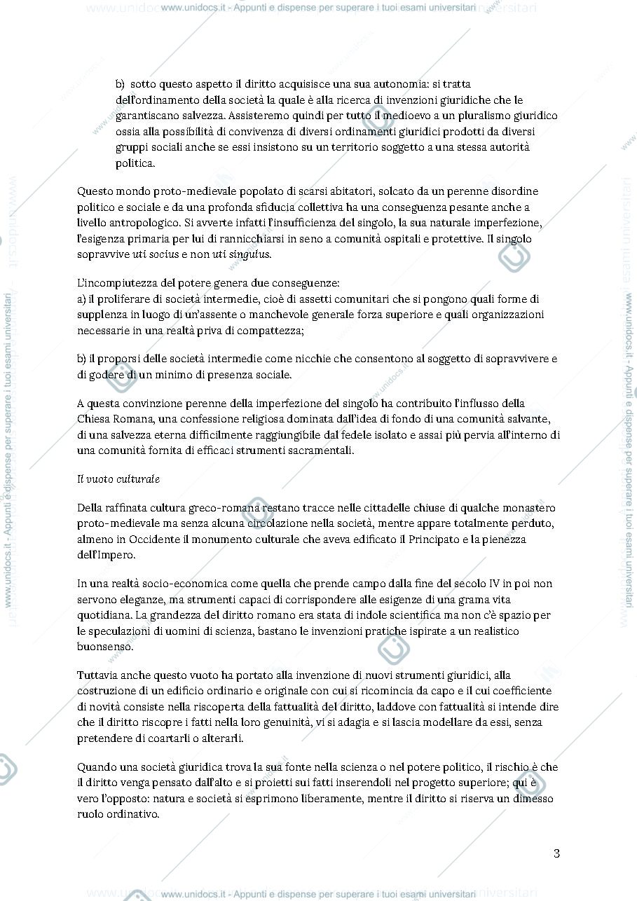 Anteprima pagina 3 — Storia del diritto medievale e moderno 