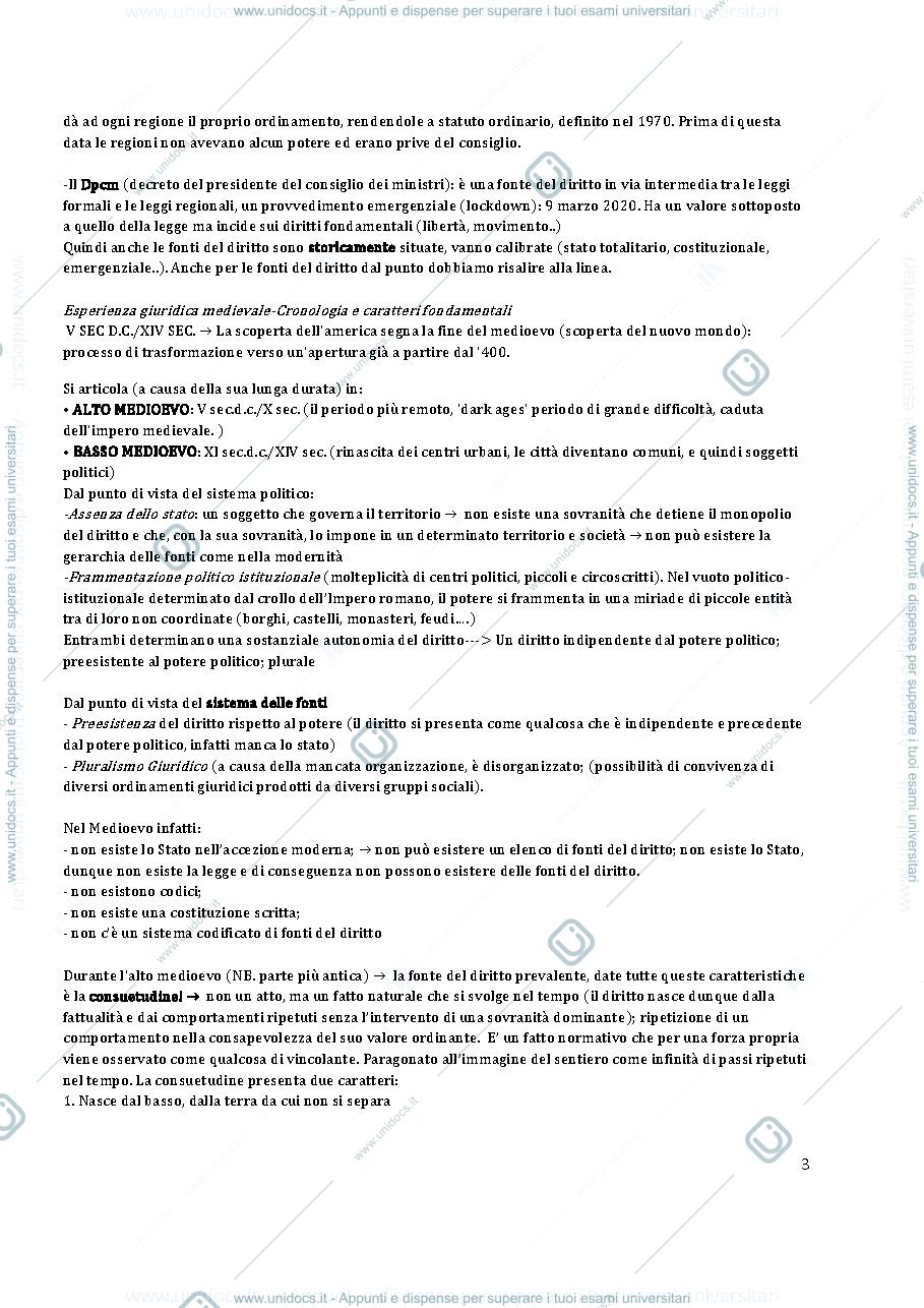 Anteprima pagina 3 — Storia del diritto medievale e moderno