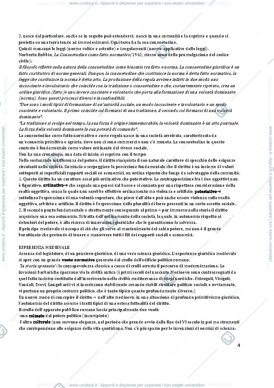 Anteprima pagina 4 — Storia del diritto medievale e moderno
