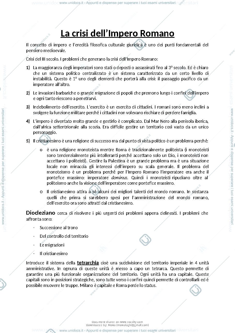 Anteprima pagina 2 — APPUNTI DELLE LEZIONI DI DIRITTO MEDIOEVALE