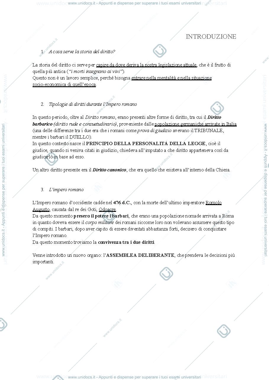 Anteprima pagina 1 — Riassunto del libro integrato con le lezioni del Prof. Carcerieri