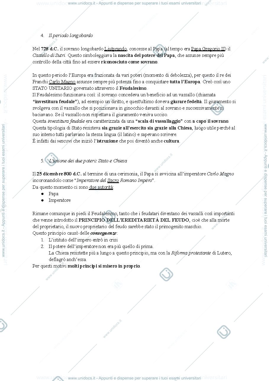 Anteprima pagina 2 — Riassunto del libro integrato con le lezioni del Prof. Carcerieri