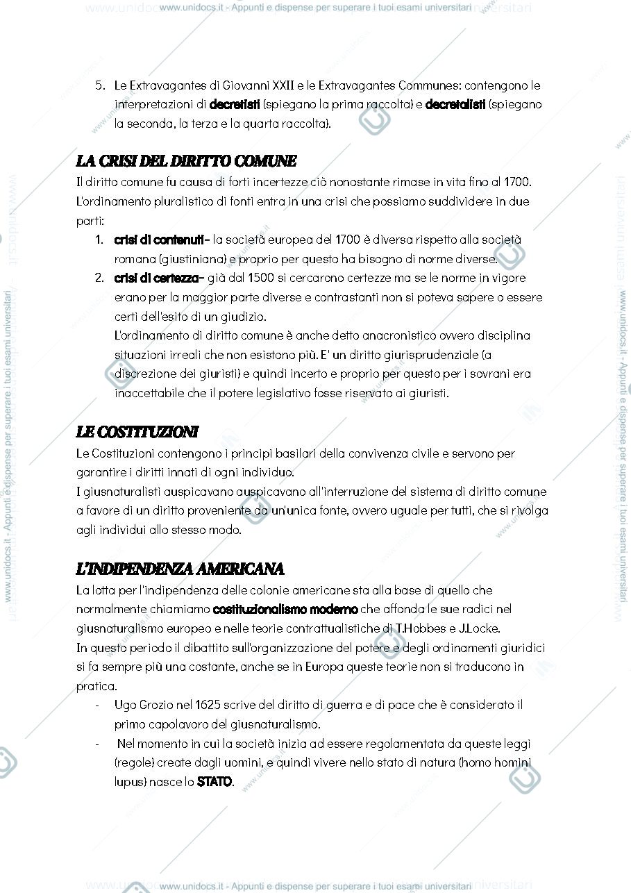 Anteprima pagina 4 — Storia del diritto moderno e contemporaneo 