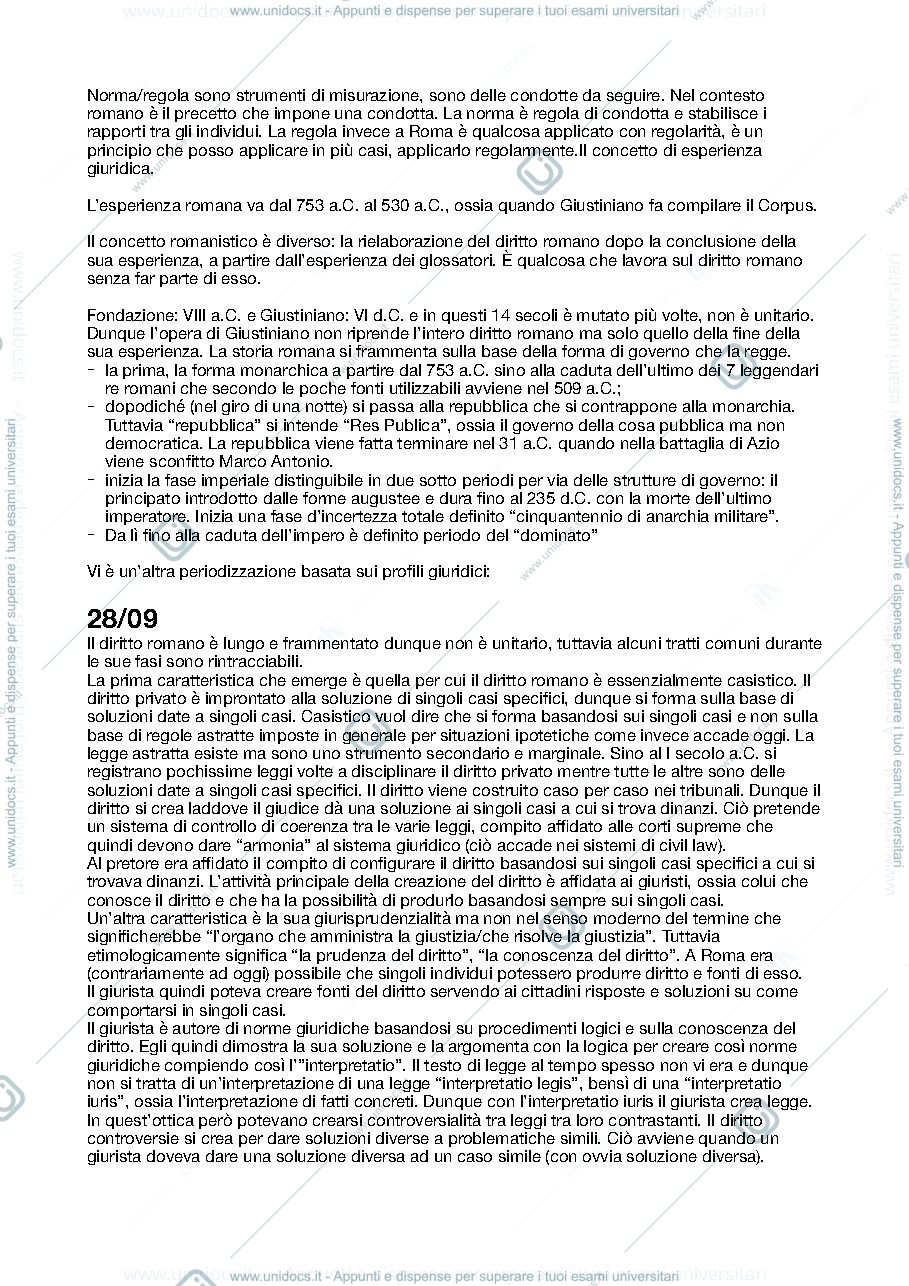Anteprima pagina 2 — appunti storia del diritto romano 