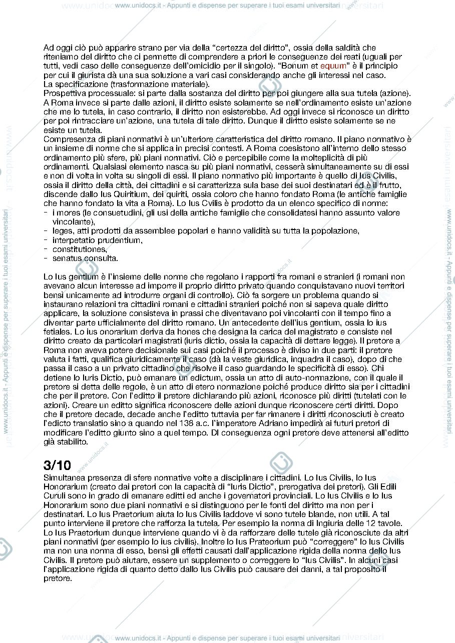 Anteprima pagina 3 — appunti storia del diritto romano 