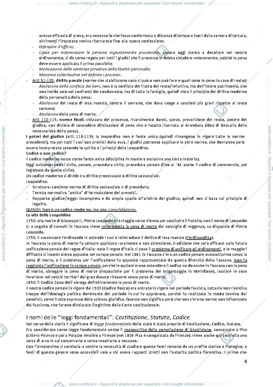 Anteprima pagina 4 — Storia del Diritto Appunti