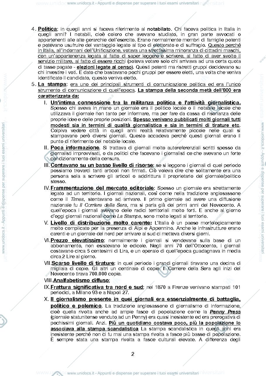 Anteprima pagina 2 — appunti completi delle lezioni