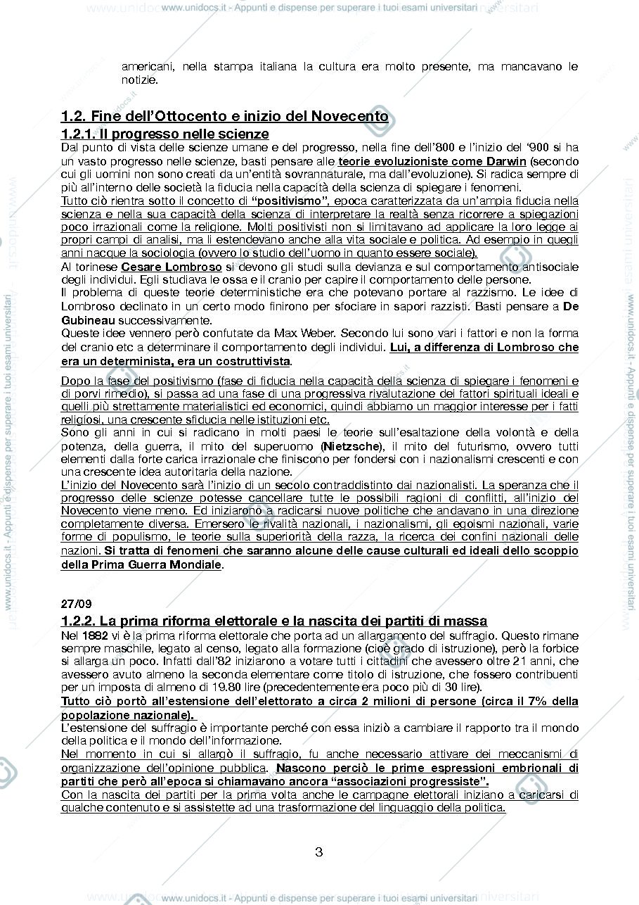Anteprima pagina 3 — appunti completi delle lezioni