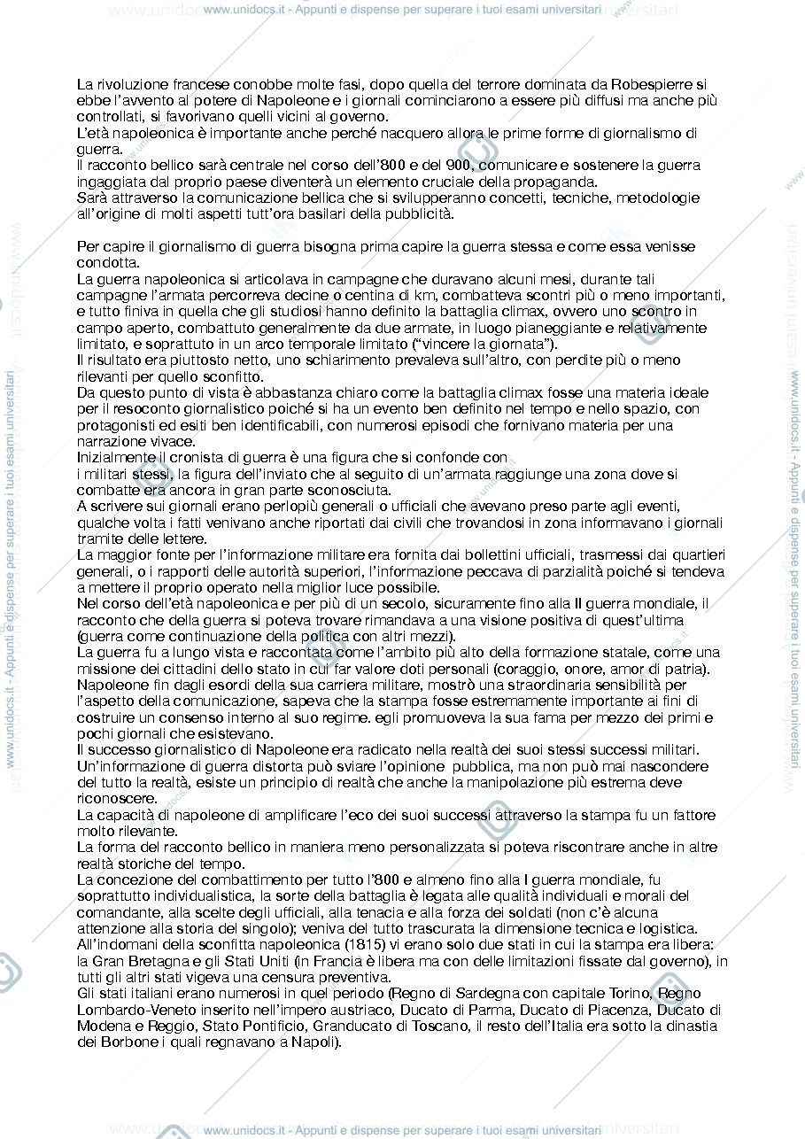 Anteprima pagina 3 — Appunti storia del giornalismo 