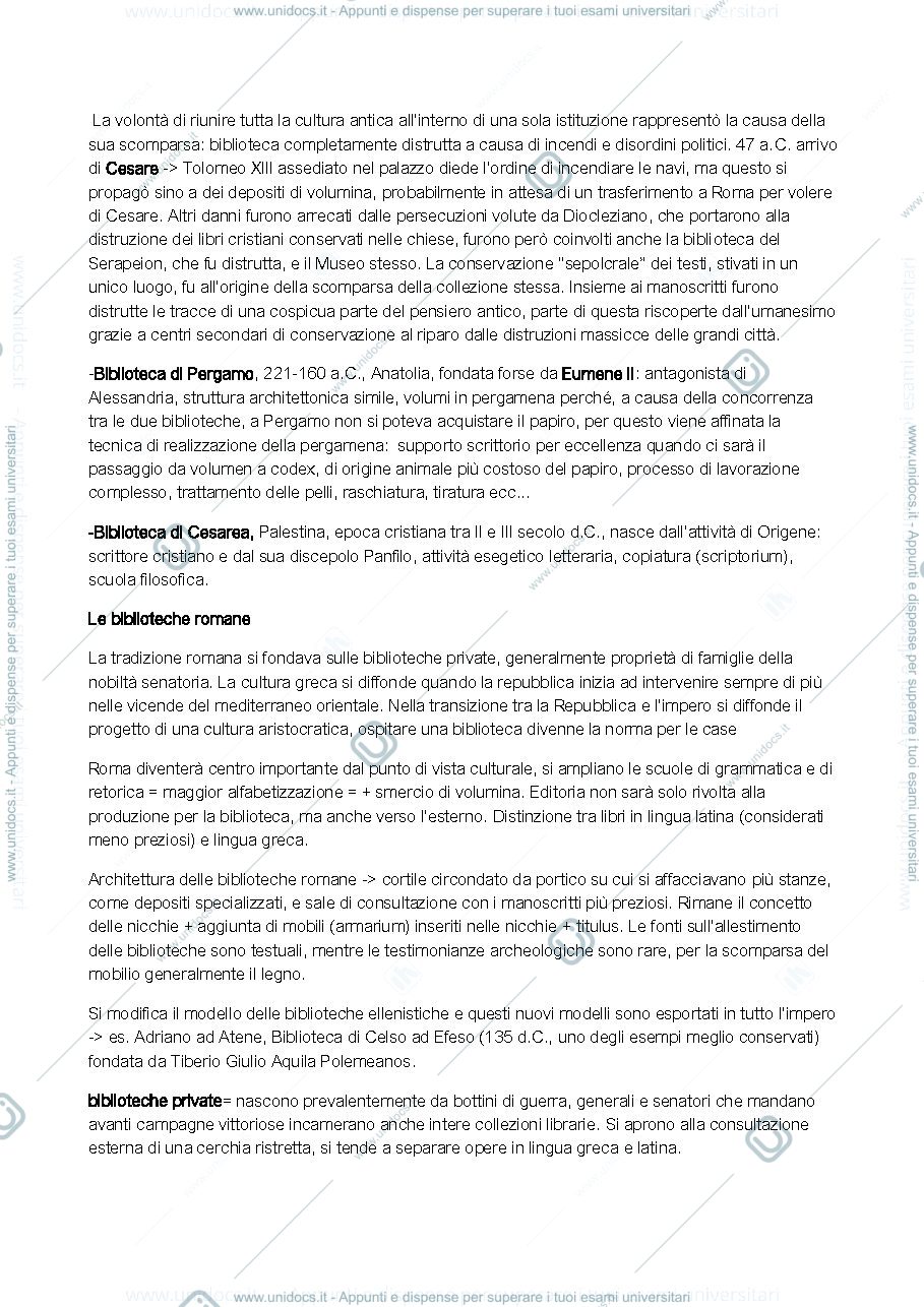 Anteprima pagina 3 — appunti storia delle biblioteche 