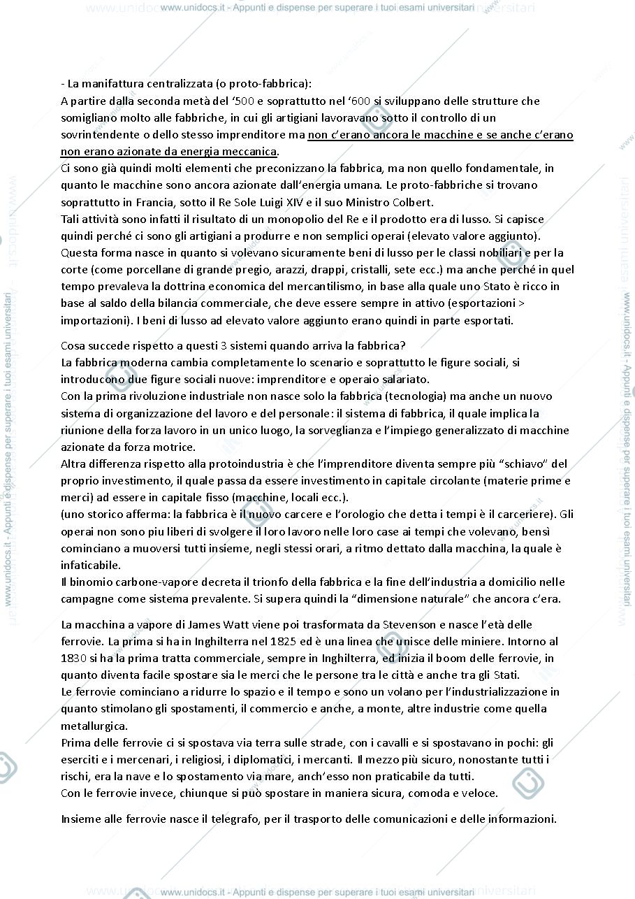 Anteprima pagina 4 — Riassunto Storia del Management