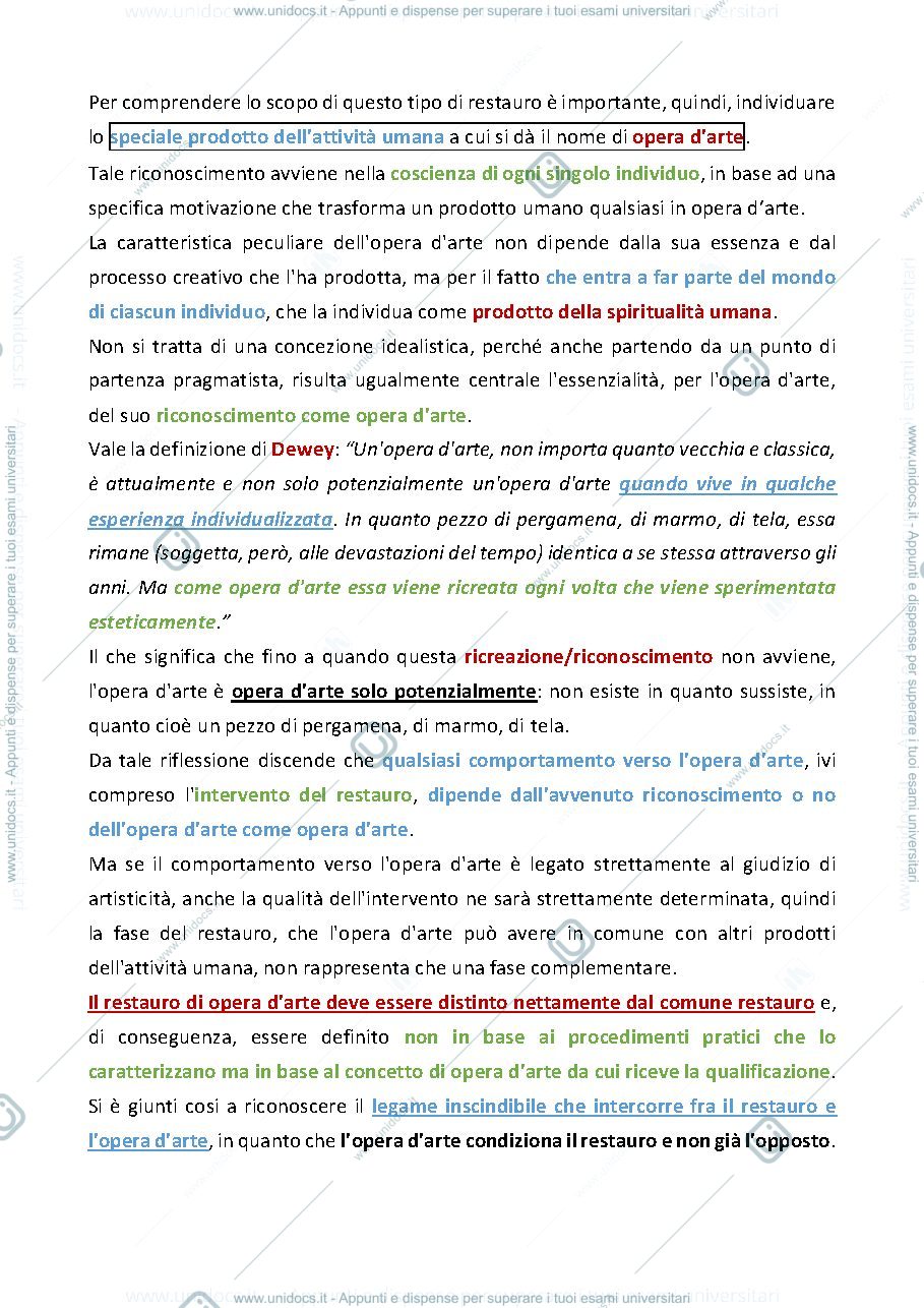 Anteprima pagina 2 — Cesare Brandi, La teoria del Restauro