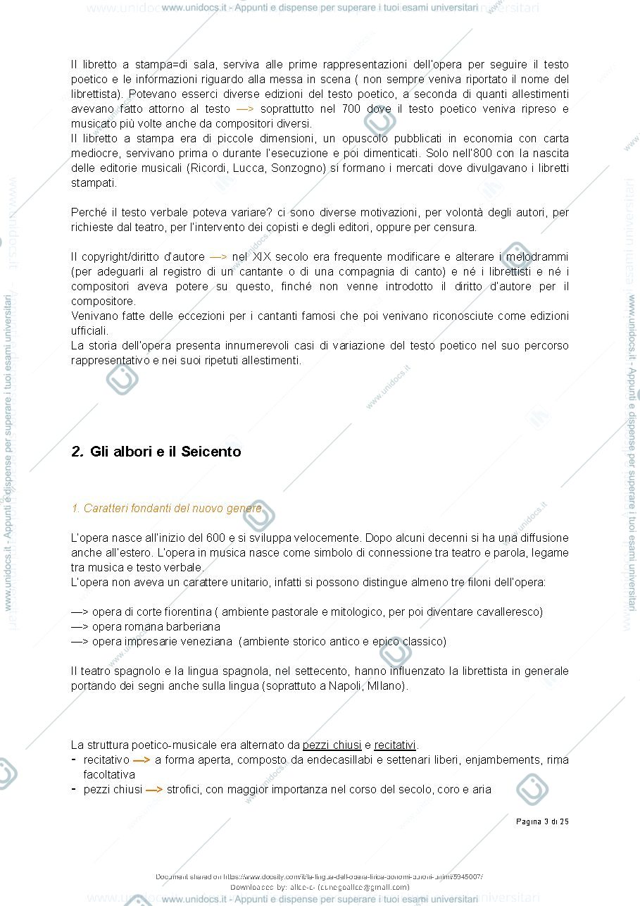 Anteprima pagina 3 — La lingua dell'opera lirica