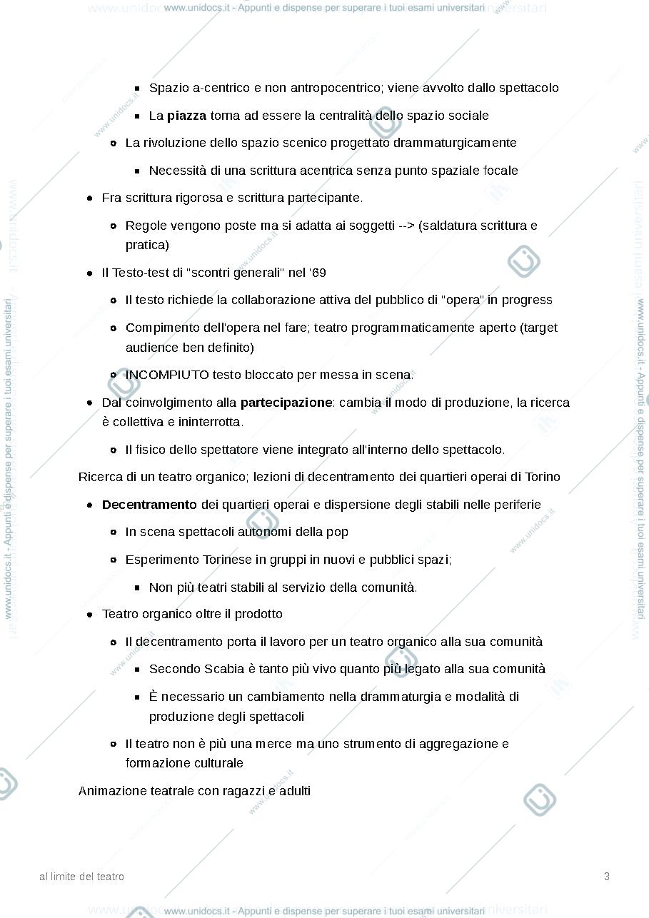 Anteprima pagina 3 — Al limite del teatro - Riassunto libro