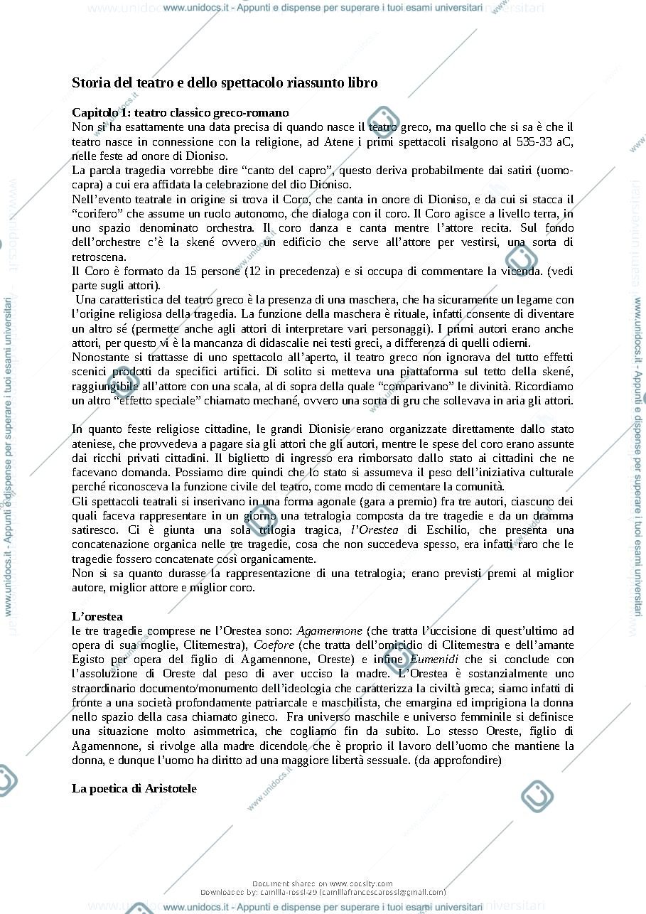 Anteprima pagina 2 — Storia del teatro e dello spettacolo 
