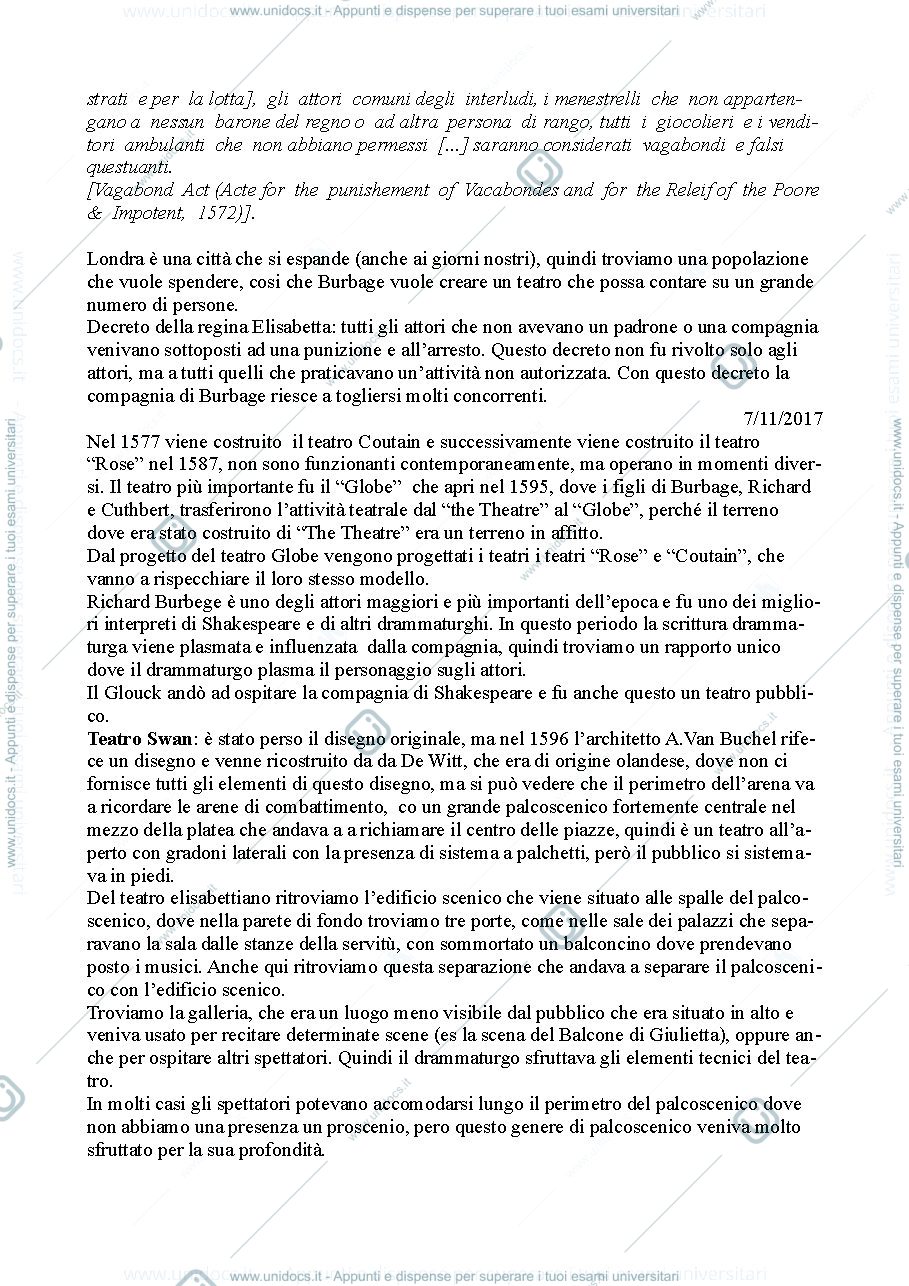Anteprima pagina 2 — Storia del Teatro e dello Spettacolo Modulo 2