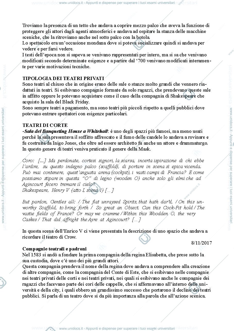 Anteprima pagina 3 — Storia del Teatro e dello Spettacolo Modulo 2