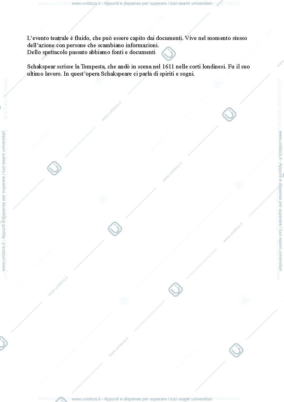 Anteprima pagina 2 — Storia del Teatro e dello Spettacolo Modulo 1