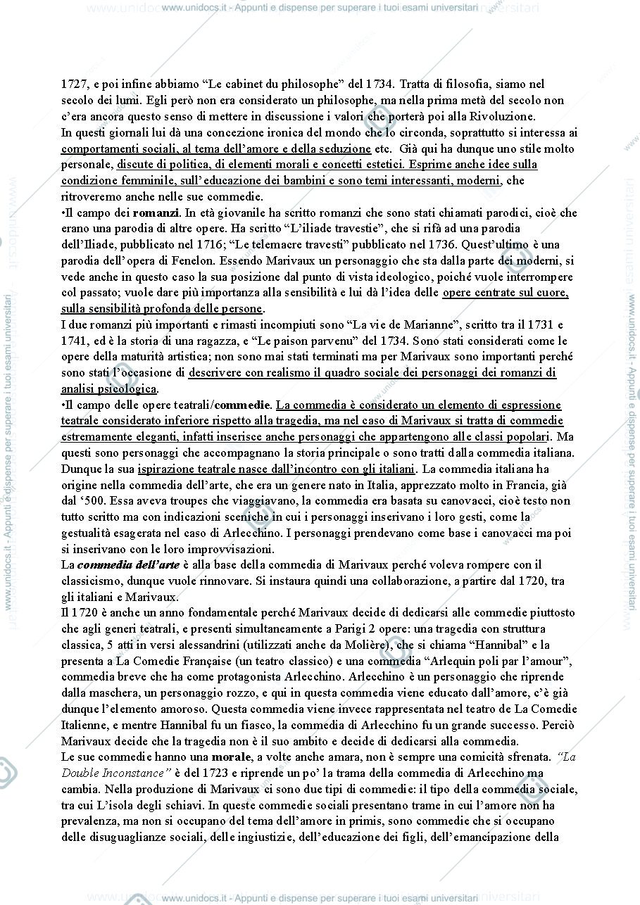 Anteprima pagina 4 — Marivaux Storia del teatro francese