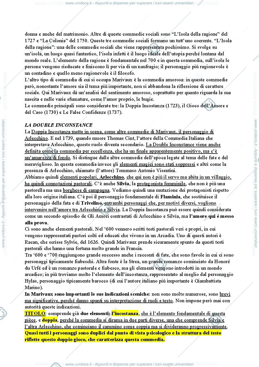Anteprima pagina 5 — Marivaux Storia del teatro francese