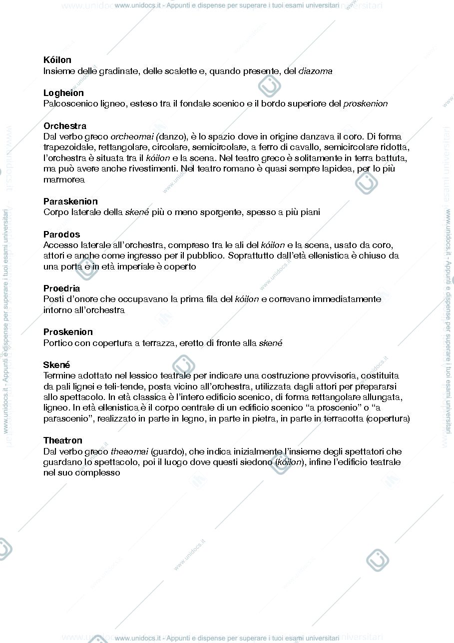 Anteprima pagina 3 — Esercitazioni di Archeologia Teatrale dott.ssa Romina Marchisio