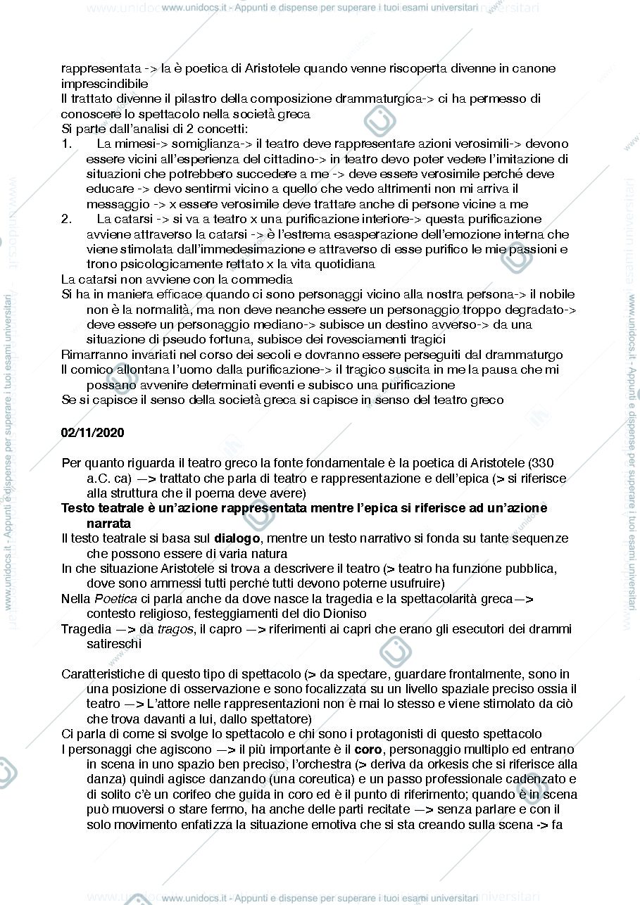 Anteprima pagina 2 — Appunti lezioni storia del teatro moderno e contemporaneo