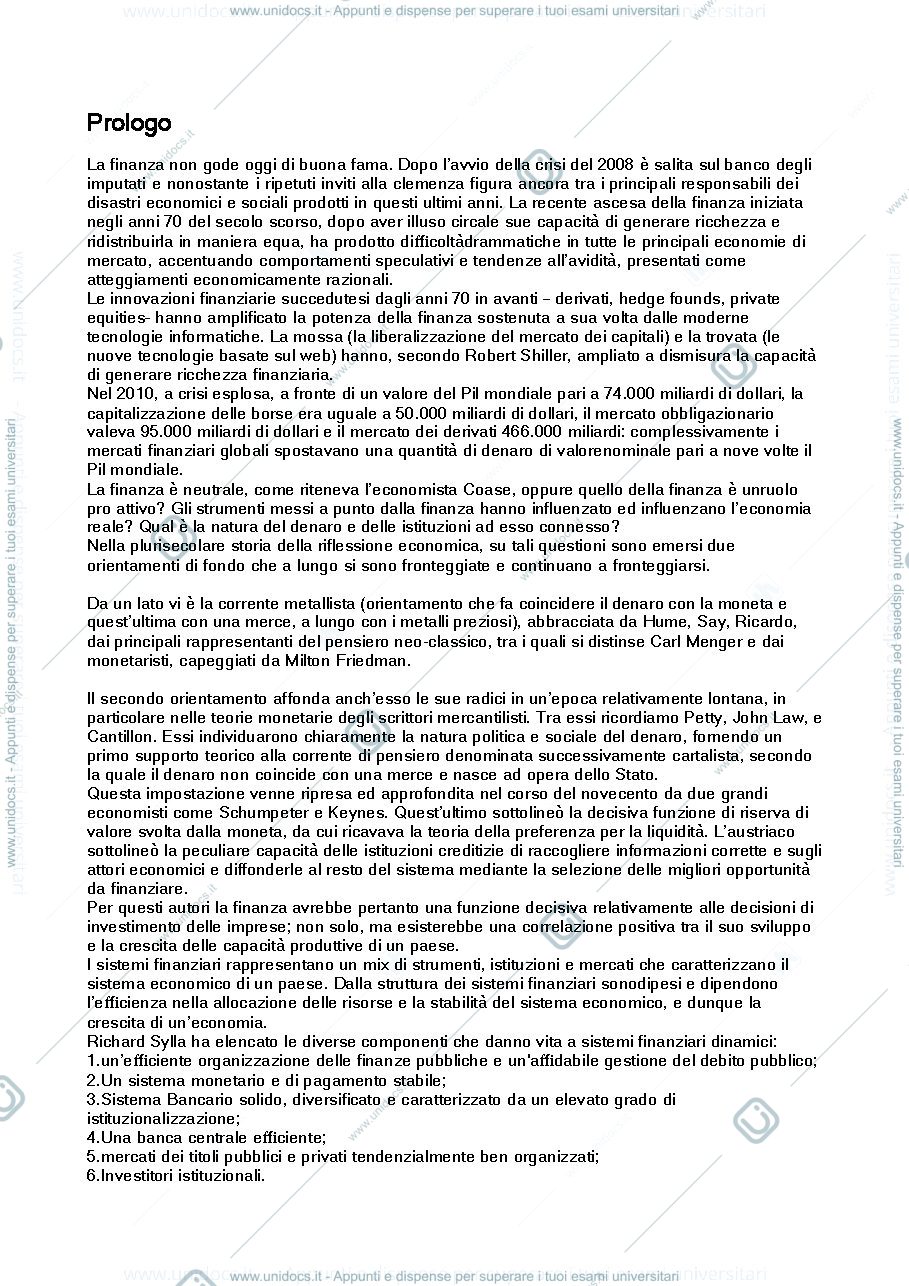 Anteprima pagina 1 — Riassunto completo