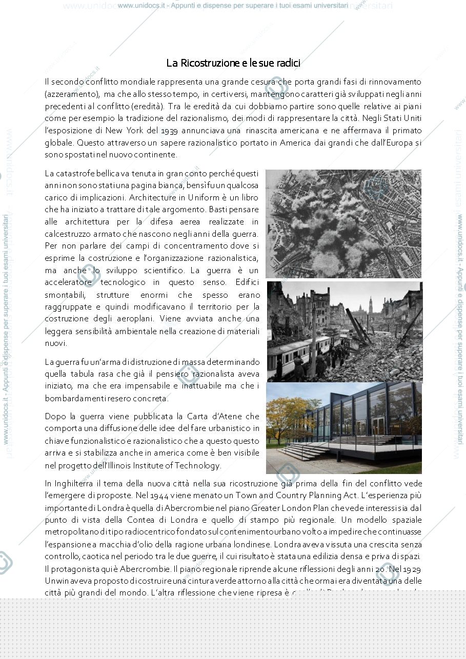 Anteprima pagina 1 — La Ricostruzione post bellica