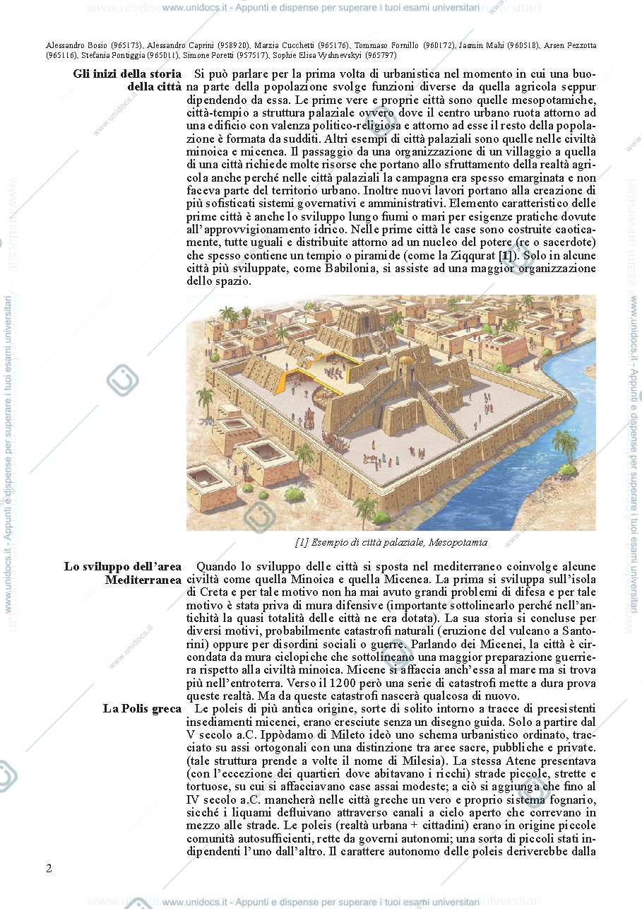 Anteprima pagina 2 — Riassunto generale del corso di Storia della città e del territorio, Politecnico di Milano