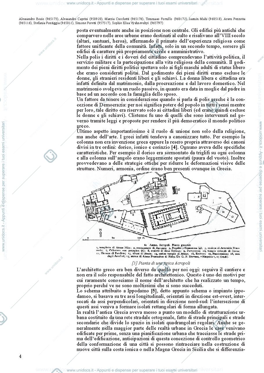 Anteprima pagina 4 — Riassunto generale del corso di Storia della città e del territorio, Politecnico di Milano