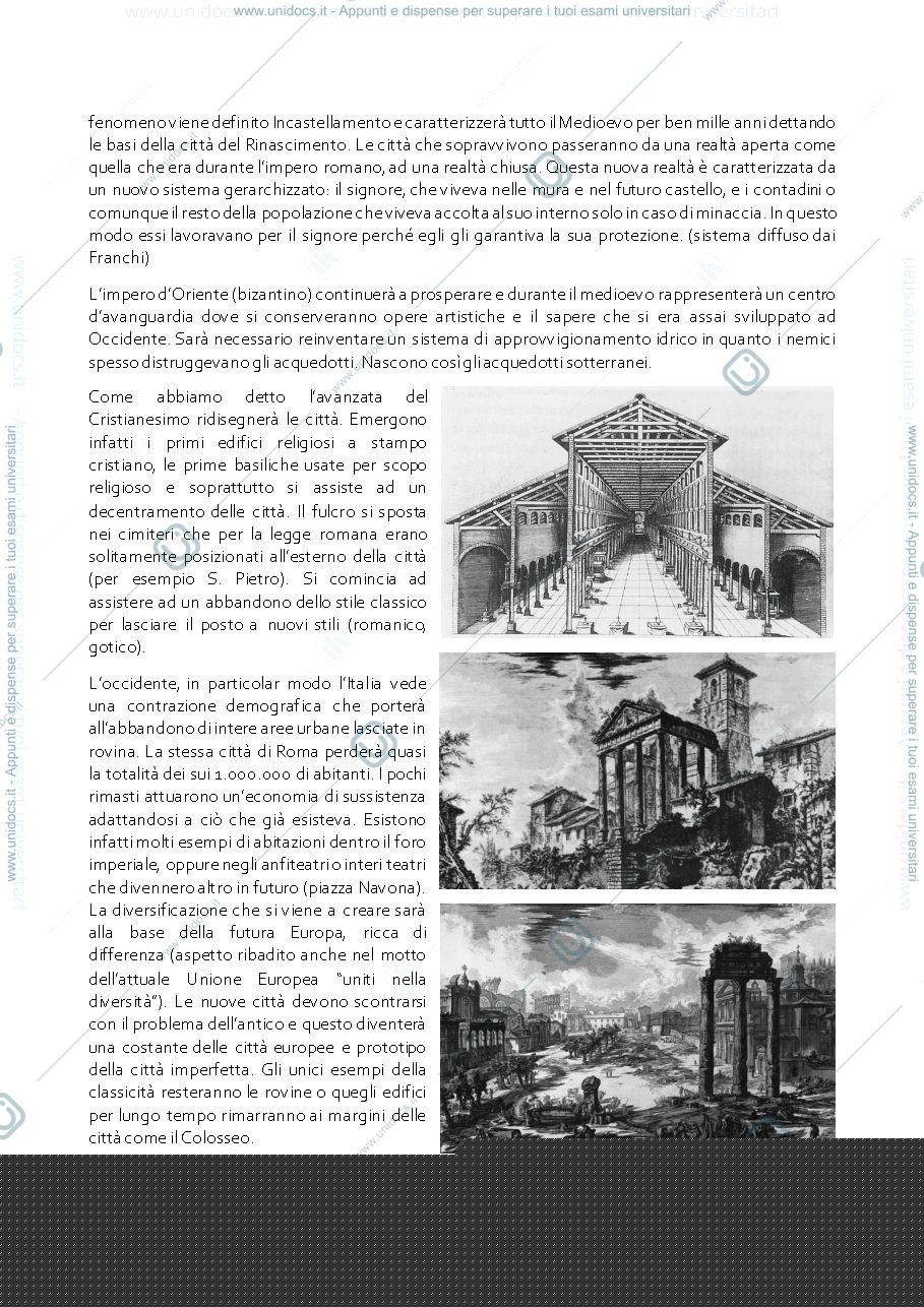 Anteprima pagina 2 — Il declino di Roma e la città medioevale