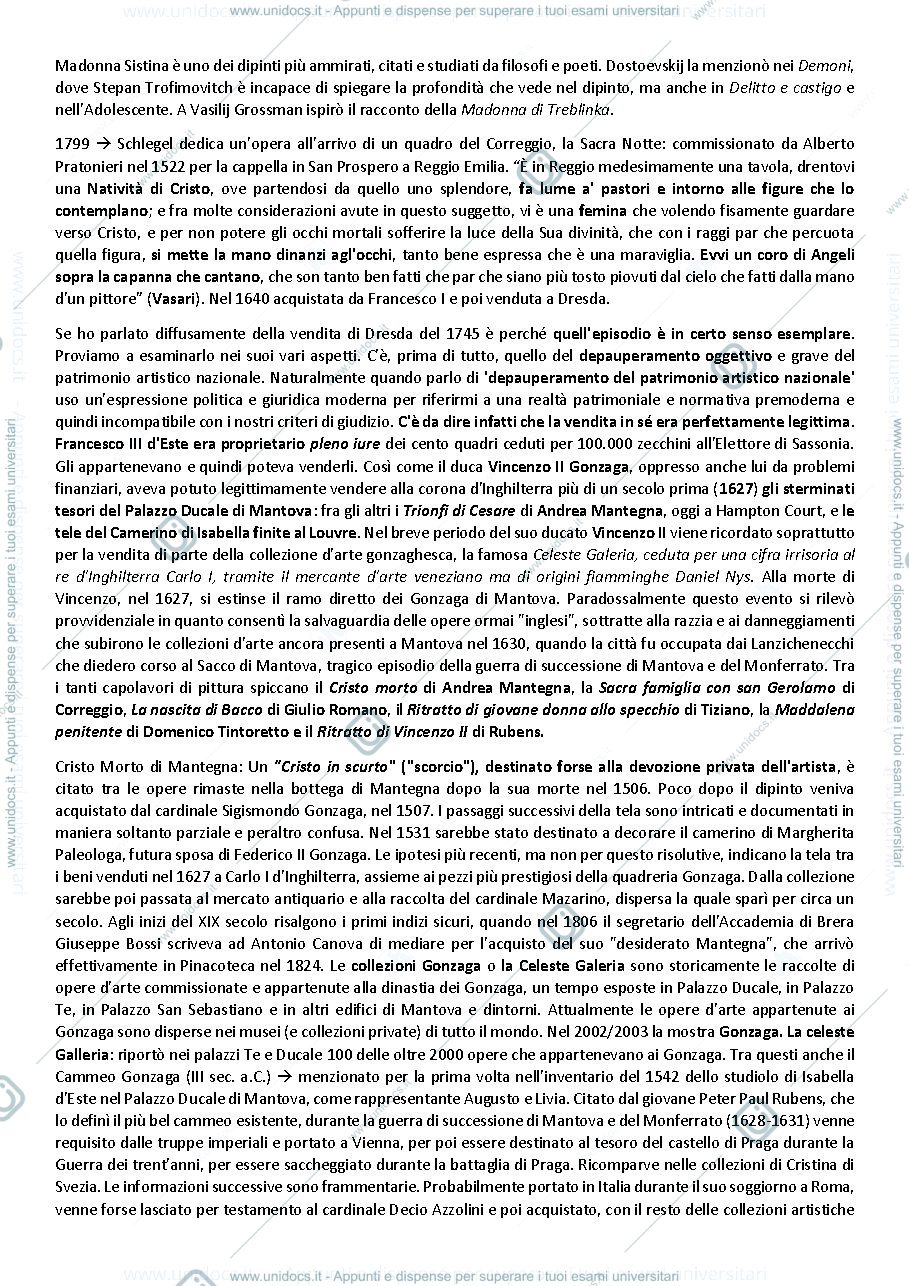 Anteprima pagina 2 — Storia della critica d'arte e del collezionismo - Le requisizioni napoleoniche