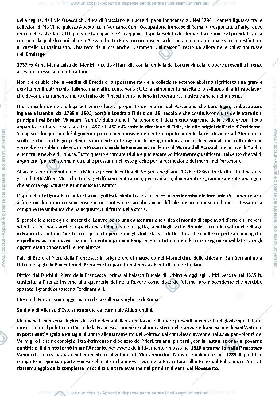 Anteprima pagina 3 — Storia della critica d'arte e del collezionismo - Le requisizioni napoleoniche