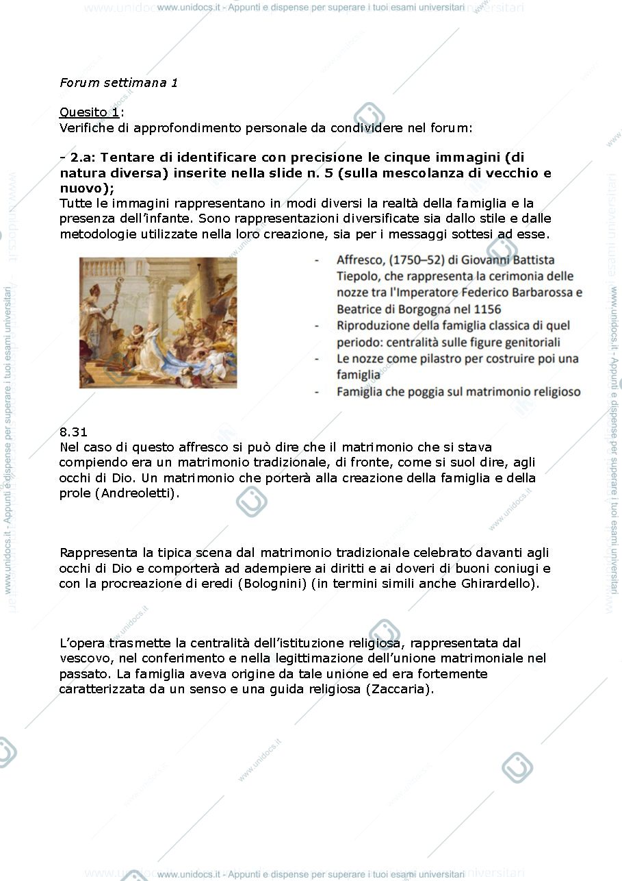 Anteprima pagina 5 — Appunti storia della famiglia e infanzia