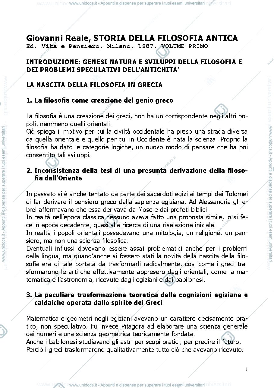 Anteprima pagina 1 — Il Pensiero Antico 