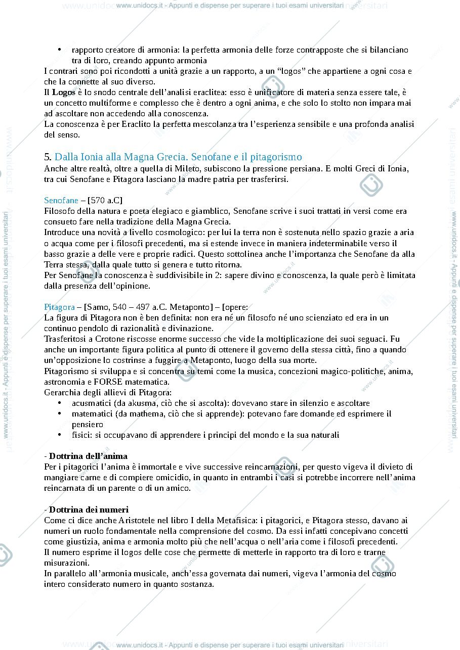 Anteprima pagina 2 — Storia della filosofia antica