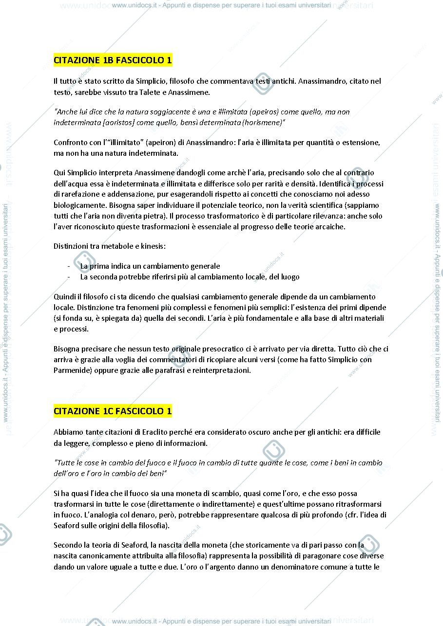 Anteprima pagina 3 — Appunti Storia della filosofia antica